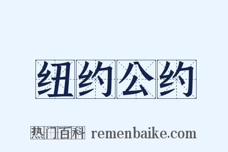 纽约公约是什么意思的图片